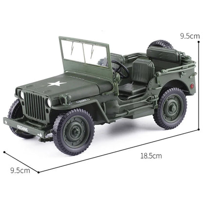 1:18 JEEP Tactical Militar Old World War II Willis GP