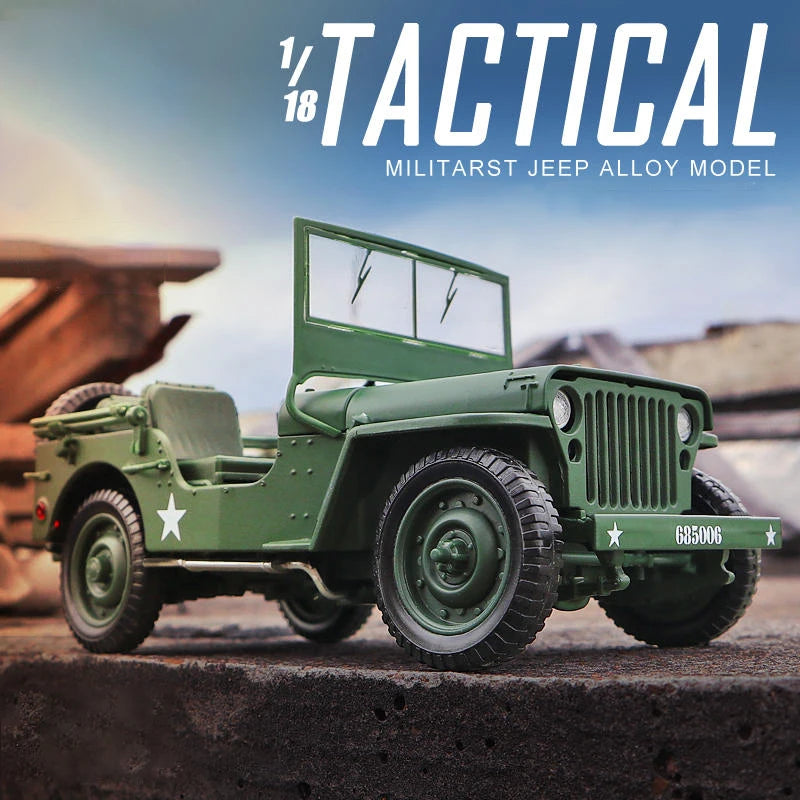 1:18 Jeep GB Tactical Military Model Old World War II
