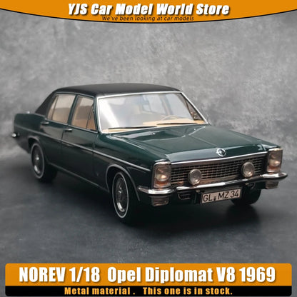 NOREV 1/18 Scale  Opel Diplomat V8 1969  Static Car Model Diecast Model Ornament Holiday Gift Collection