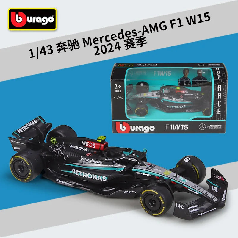 1:43 F1 Mercedes AMG Team 2024 #44 #63 Season W15