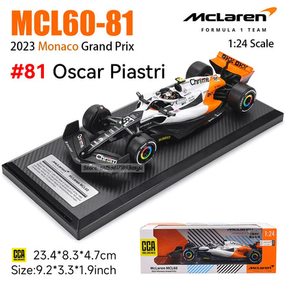 1:24 McLaren F1 Team 2023 MCL60 4# Lando Norris 81# Oscar Piastri