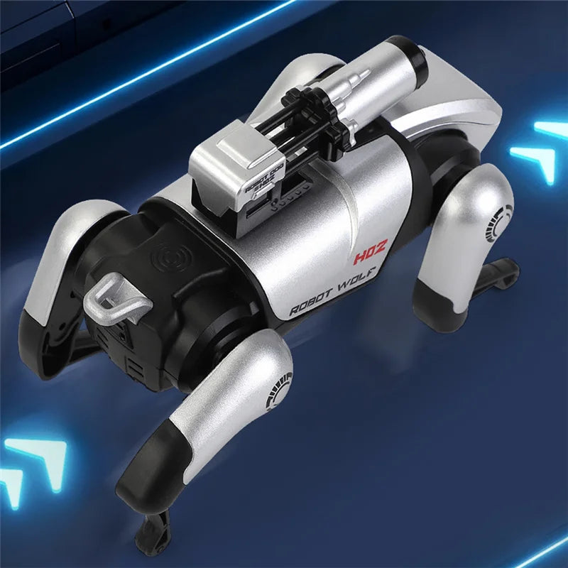 New Alloy Four Legged Intelligent Robot Wolf Model