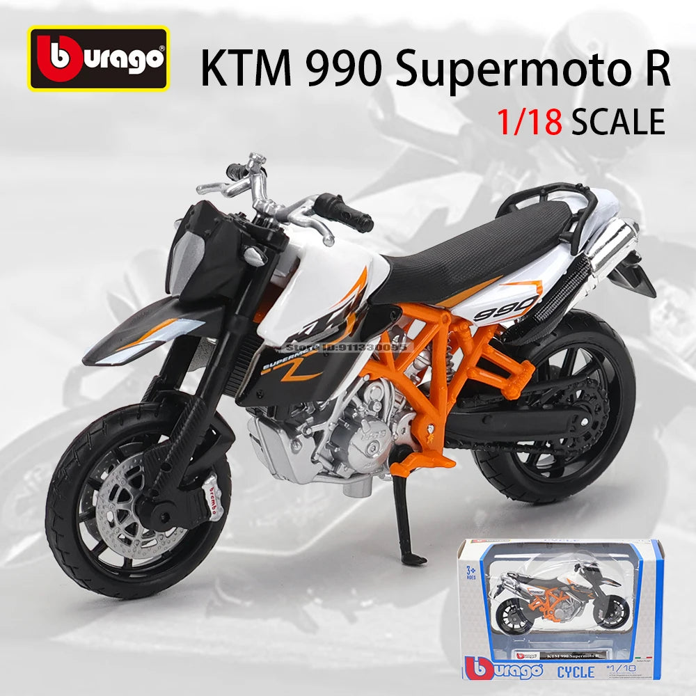 1:18 KTM 990 GSX-R1000 YAMAHA Ducati 450F