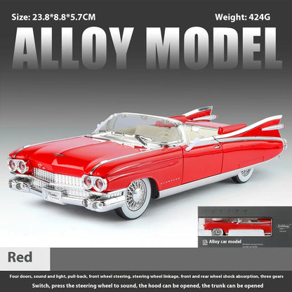 1:24 retro luxury convertible sports car