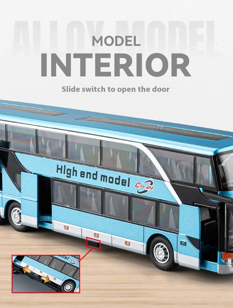 1:30 Business Long-distance Double-decker Bus