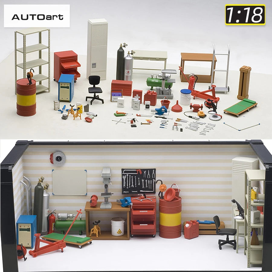 1:18 Garage kit set static display