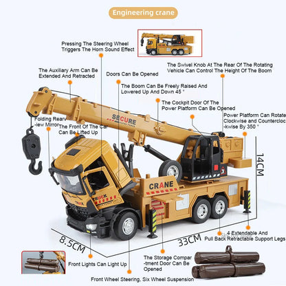 1:24 Crane Mixer Truck