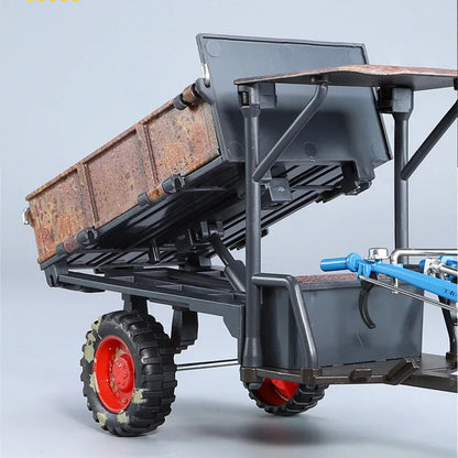 1:24 Rust Nostalgia Hand Tractor Model