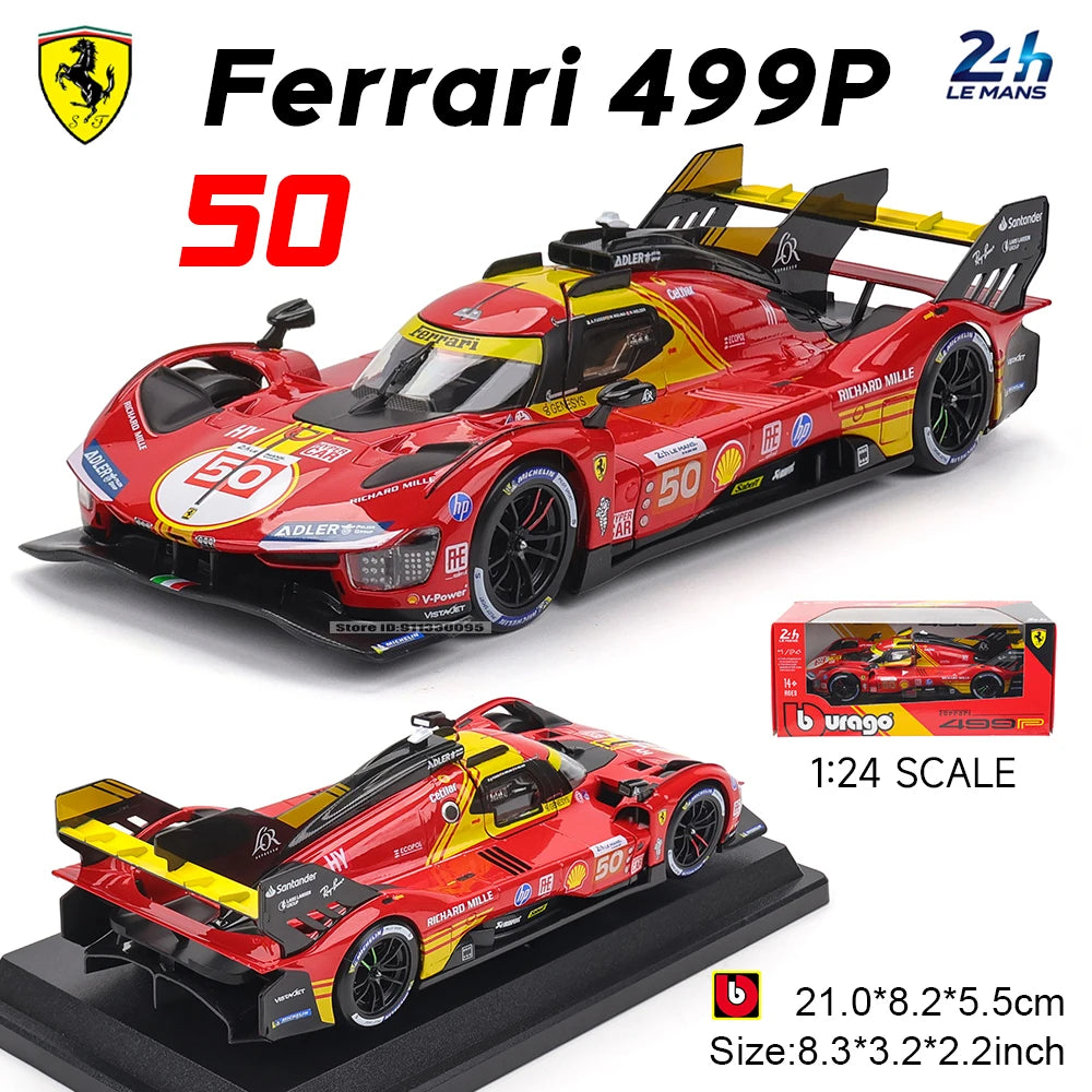 1:24  2024 Ferrari 499P LMH FORMULA RACING 250GTO FXXK 458