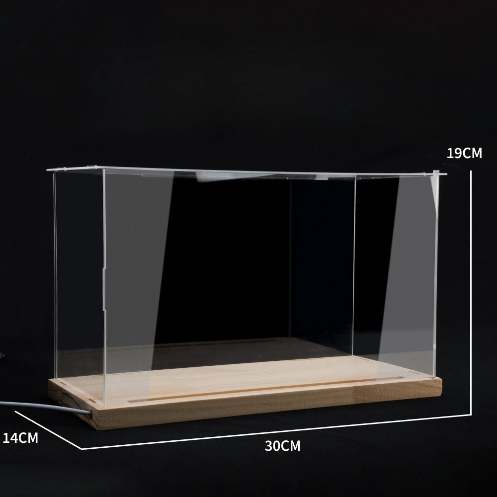 1:9 / 1:24 / 1:32 Acrylic Display Case with LED & Wooden Base