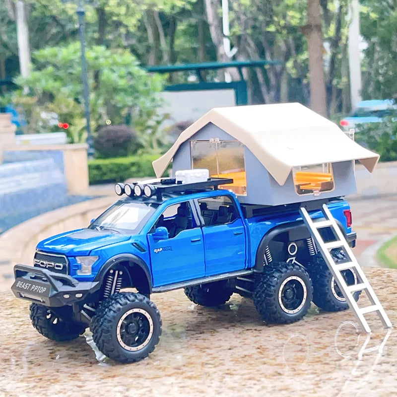 1:28 Ford F150 Raptor RV With Tent