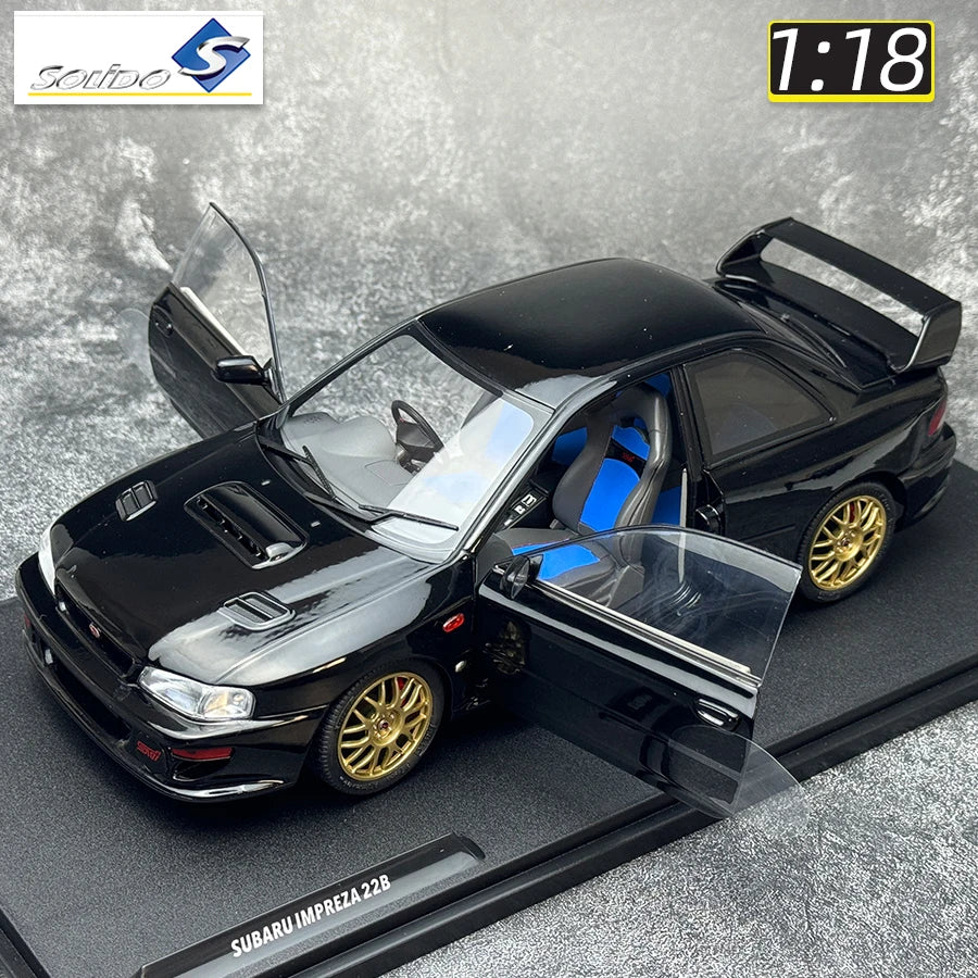 Solido 1/18 Subaru Impreza 22b Sports car Metal car model static decoration holiday gift collection