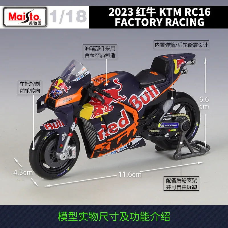 1:18 Red Bull Ktm Team 2023 #33 #43 Rc16