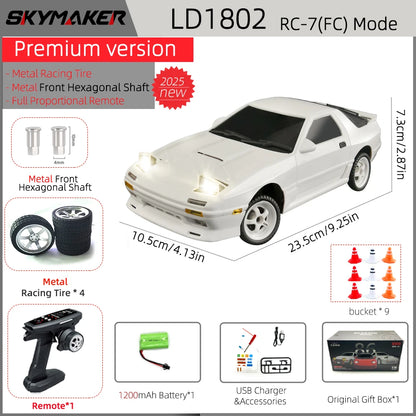 1:18 RC Drift Car AE86 Model LD1801 RX-7 FC LD1802