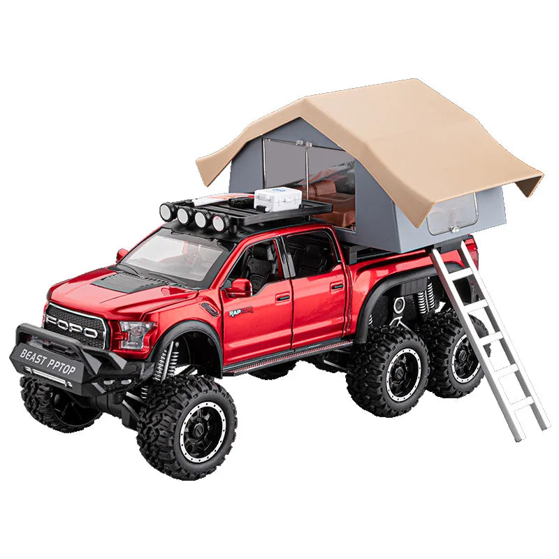 1:28 Ford F150 Raptor RV With Tent