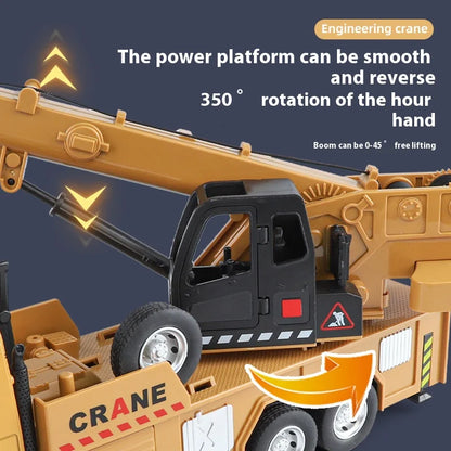 1:18 Large Metal Die-cast Crane