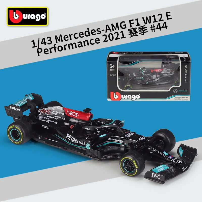 1:43 2021 F1 Mercedes-AMG W12 44# Lewis Hamilton 77#