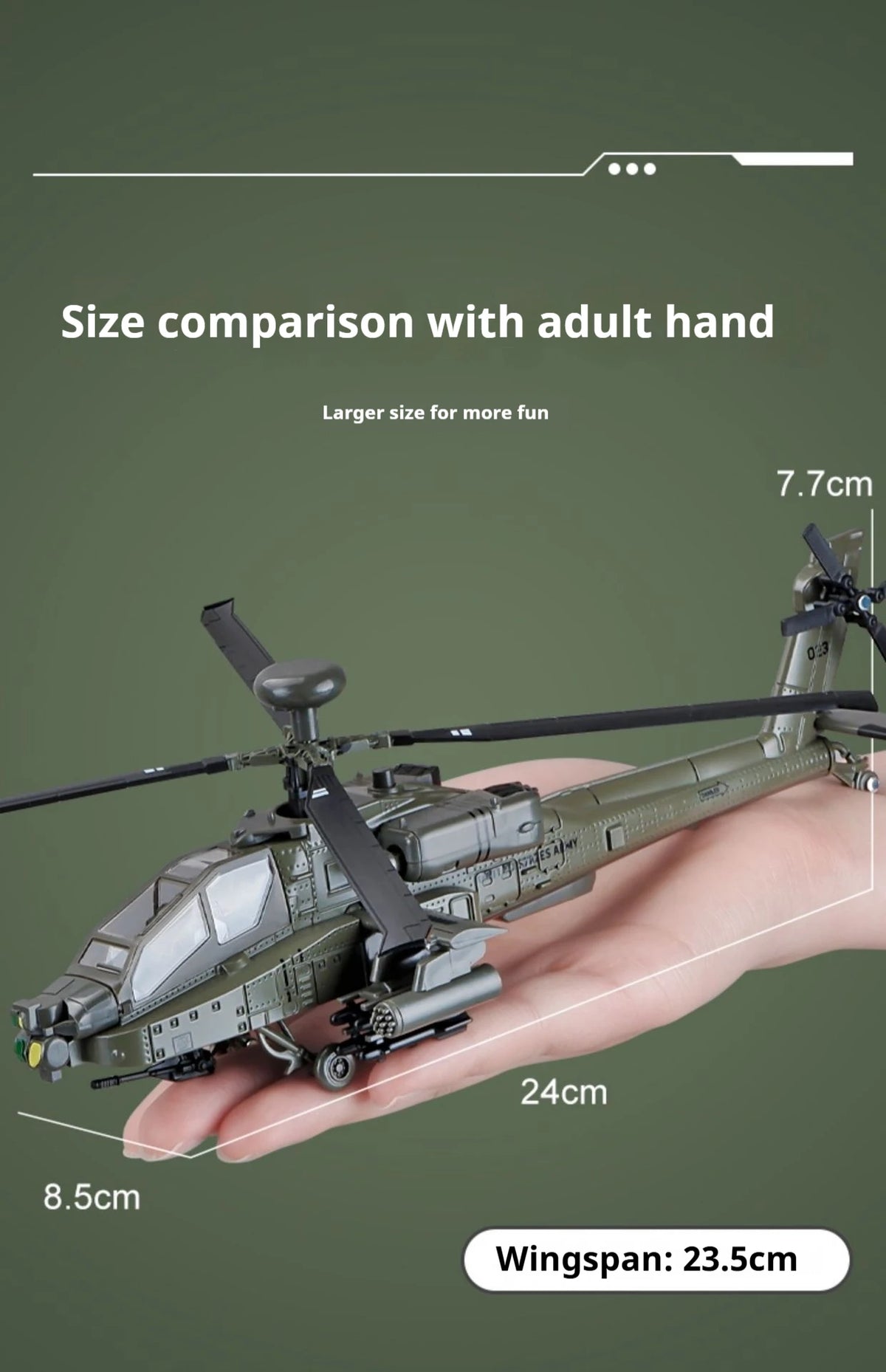 1:64 AH-64 Apache Black Hawk
