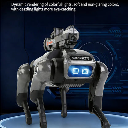New Alloy Four Legged Intelligent Robot Wolf Model