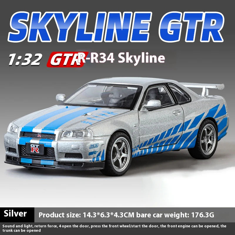 1:32 Nissan GTR R34 Skyline