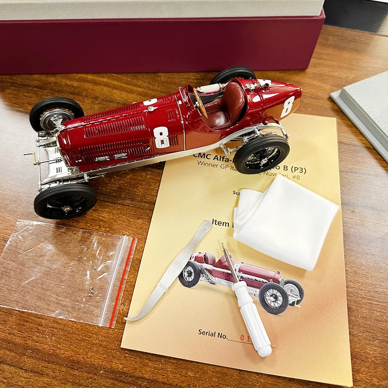 1:18 Alfa-Romeo P3 Nuvolari Gewinner GP Italien 1932  #8