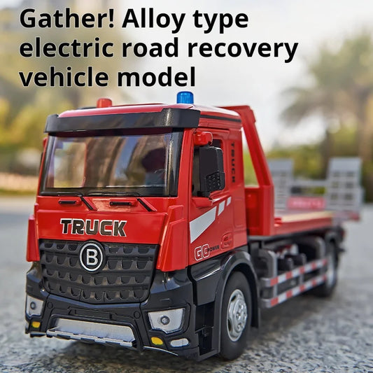 1:18 Road Rescue Vehicle Double Deck Bridge Transporter