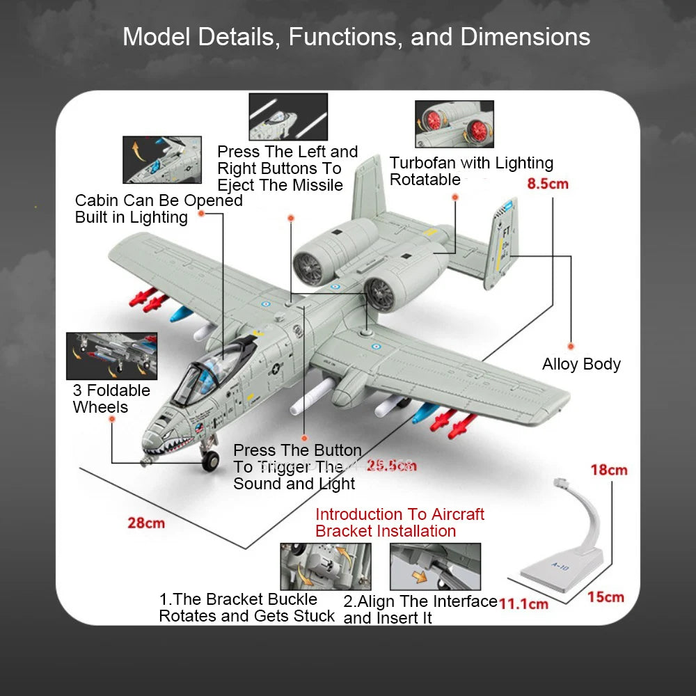 1:32 F-14 Tomcat‌ A-10 Thunderbolt II‌ Fighter
