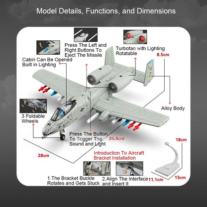 1:32 F-14 Tomcat‌ A-10 Thunderbolt II‌ Fighter