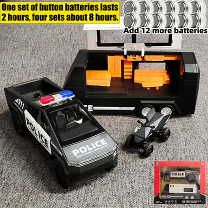 1:32 Police Tesla Cybertruck Trailer