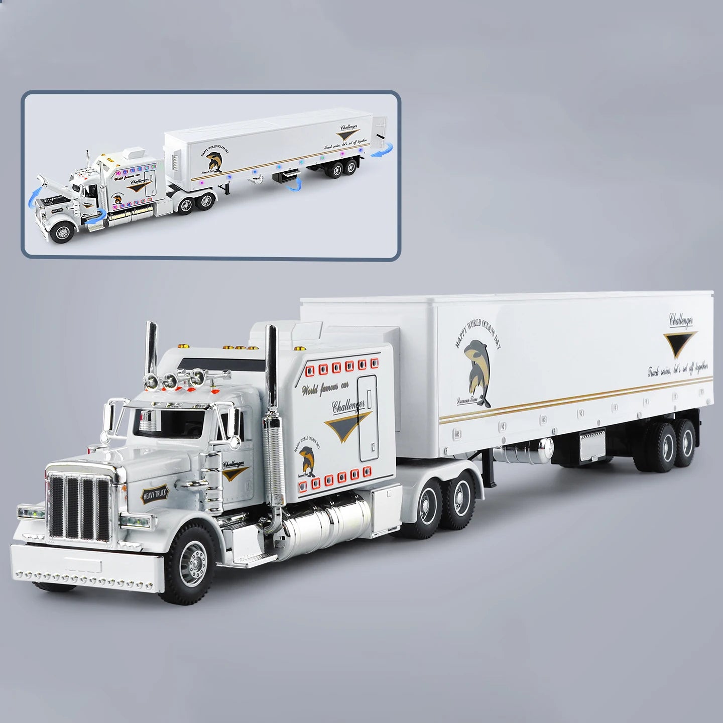 1:24 Heavy Semi Trailer Truck Head