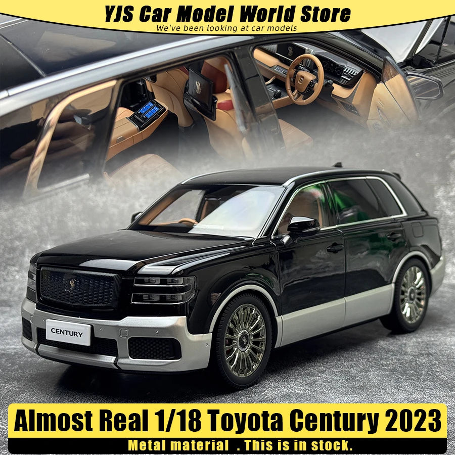 1:18 Toyota Century - 2023  Black x Silver RHD