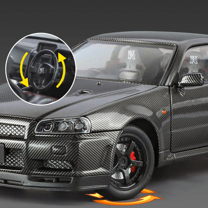 1:24 Nissan GTR R34 Skyline Carbon Fiber