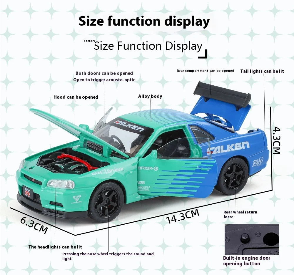 1:32 Nissan GTR Skyline R32 Paint Simulation