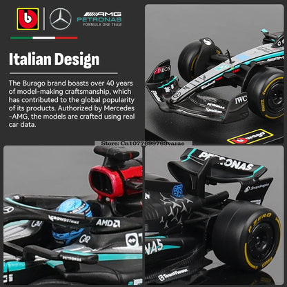 1:43 Mercedes-AMG Petronas F1 Team W15 2024 #44 Hamilton #63
