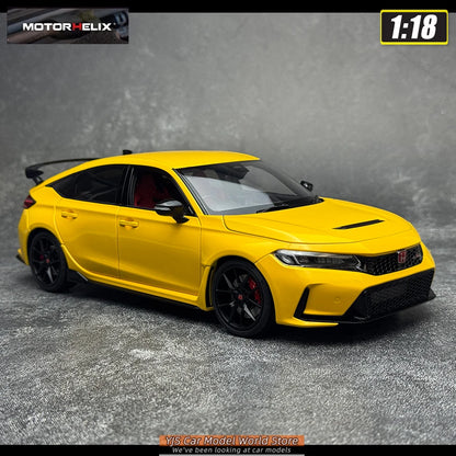 MOTORHELIX 1/18 Honda Civic Type R FL5  Die-casting  automotive model  collection  static display piece  holiday gift