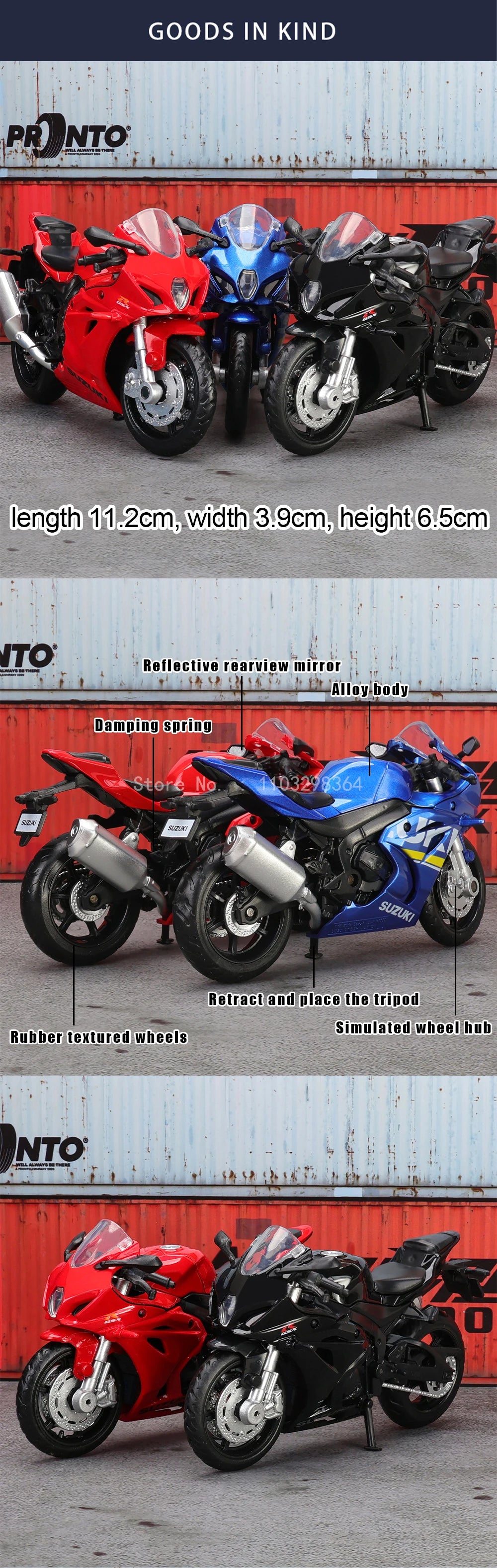1:18 Suzuki GSX-R1000 YAMAHA YZF-R1