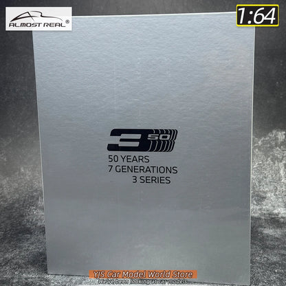1:64 50 Years 7 GENERATIONS 3 Series 8 sets of car model static ornaments collection