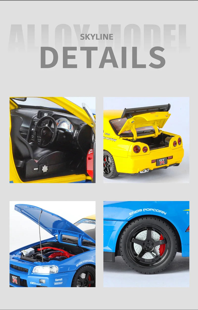 1:18 Nissan Skyline Ares GT-R GTR R34