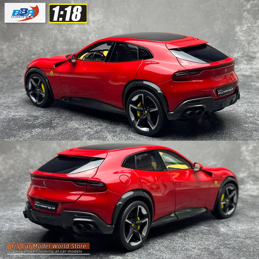 1:18 Ferrari Purosangue - Rosso Corsa Panoramic Roof