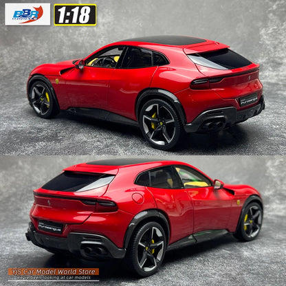 1:18 Ferrari Purosangue - Rosso Corsa Panoramic Roof