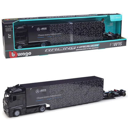 1:43 Iveco S Way 2024 Ferrari Sf-24 F1 Mercedes Semi 2024 F1 W15