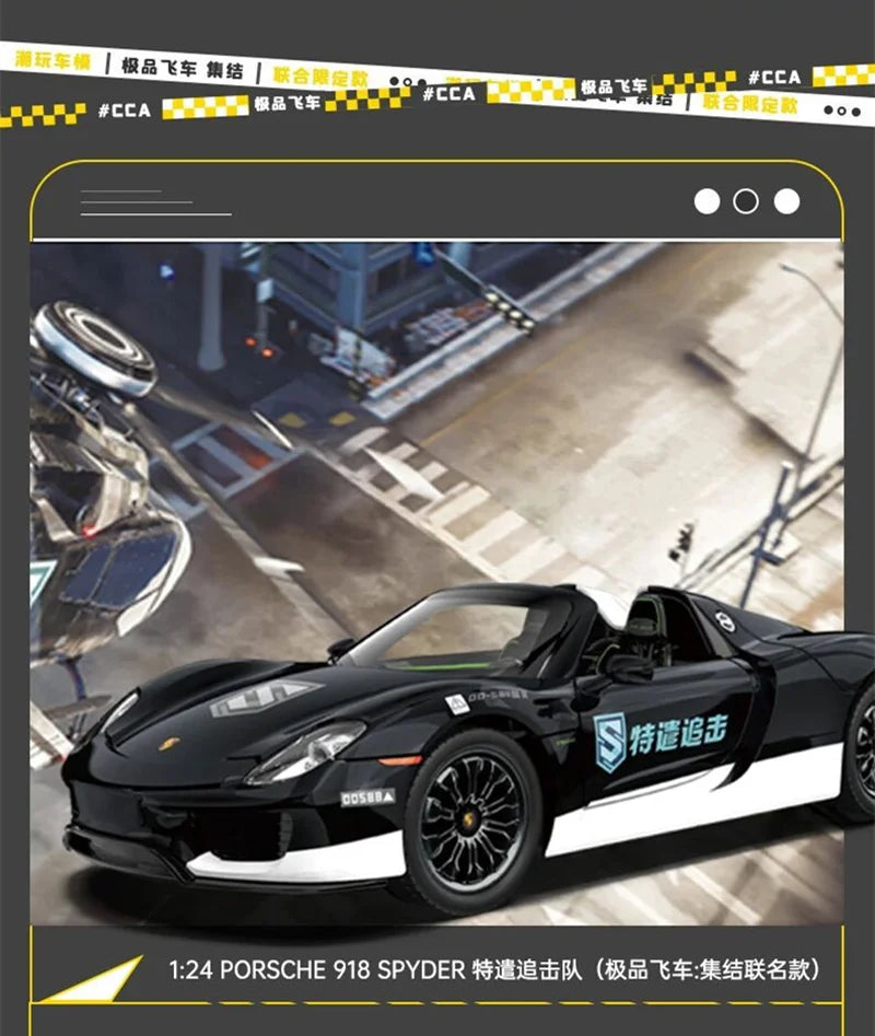 1:24 Porsche 918 Spyder Game Co-brand Version