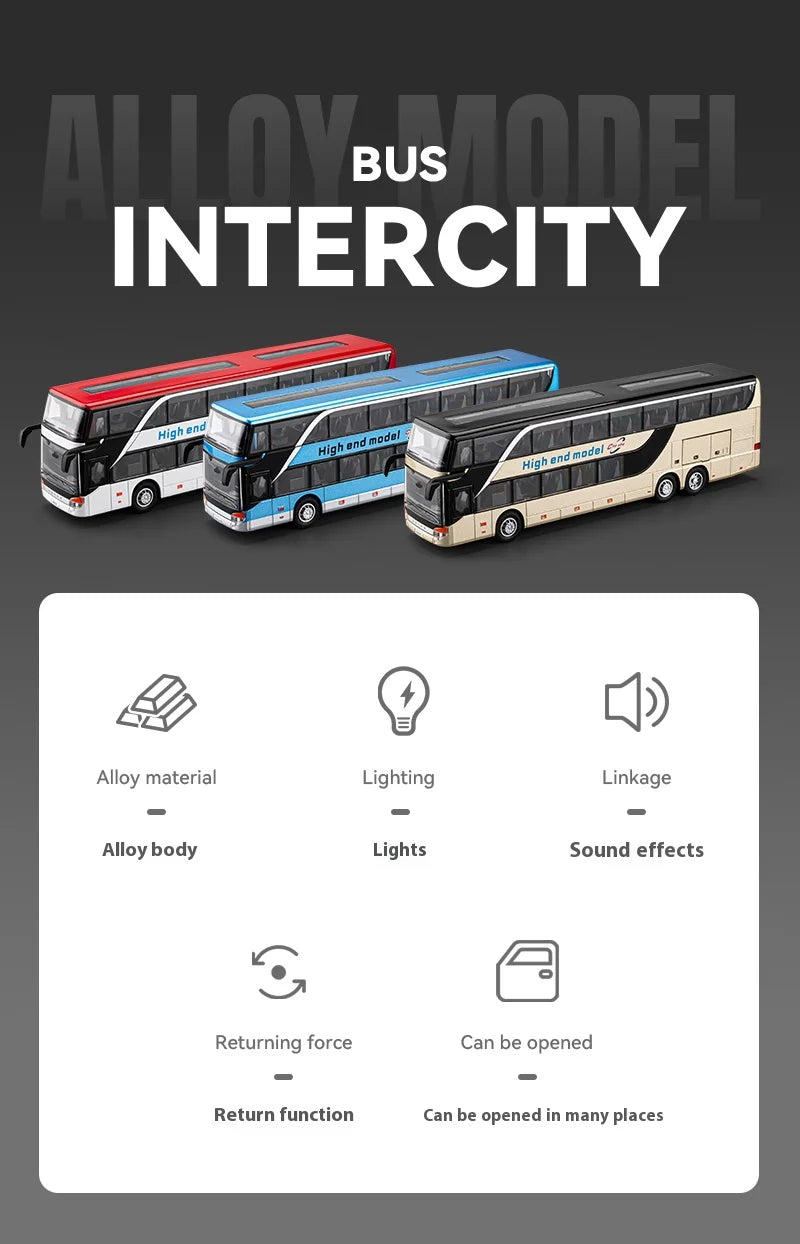 1:30 Business Long-distance Double-decker Bus