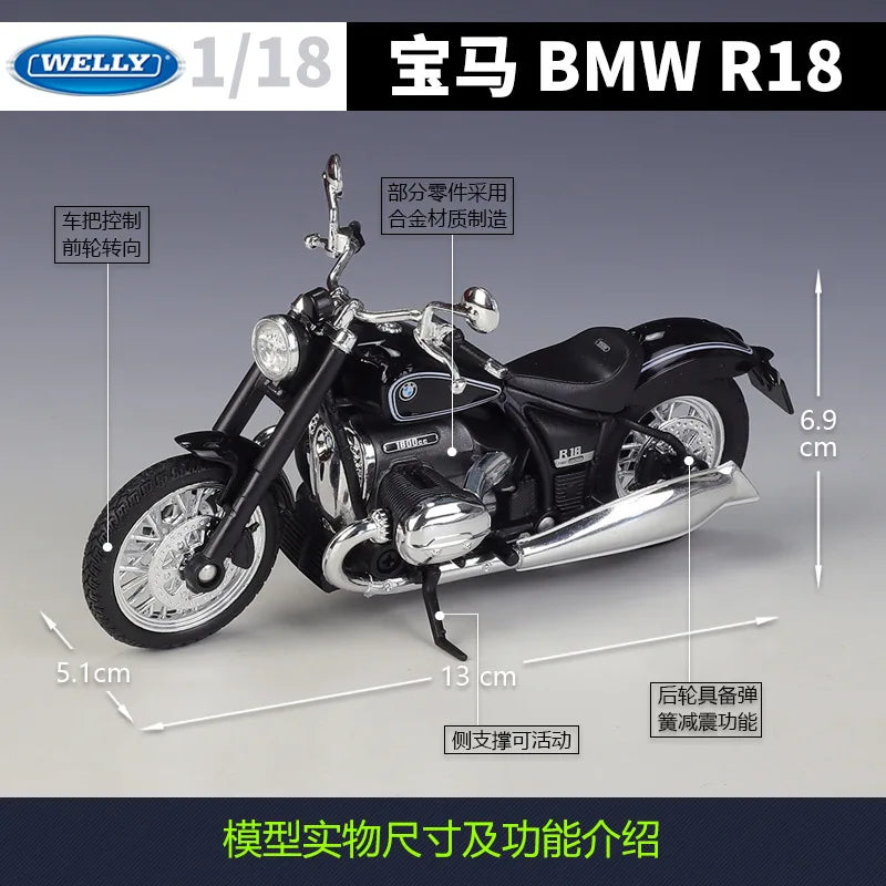 1:18 BMW R18 Cruiser Heavy