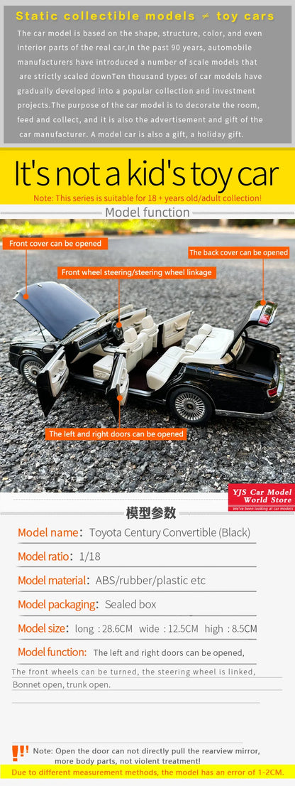1:18 Toyota Century Convertible