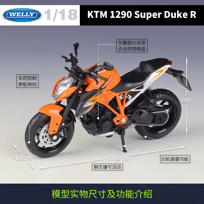 1:18 Ktm 450 Sx Racing Sx-f Ktm 1290 Super Duke R Original