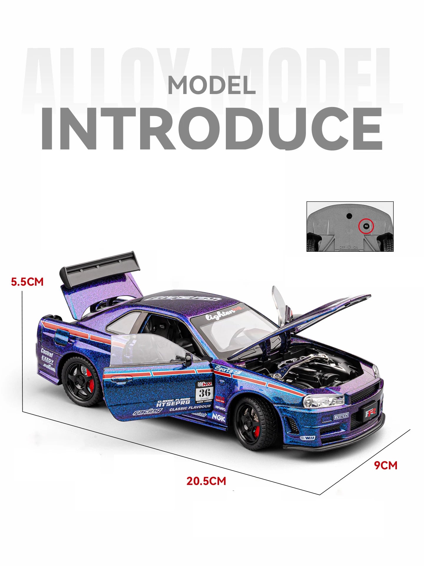 1:24 Ares Silvia Skyline GTR R34