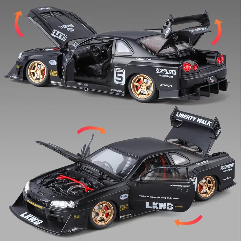 1:24 Skyline Ares Silvia GT-R R34