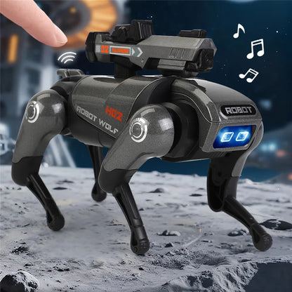 New Alloy Four Legged Intelligent Robot Wolf Model