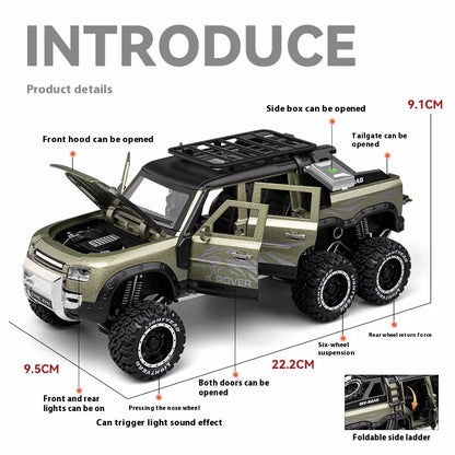 1:24 Land Rover Defender Six-Wheel